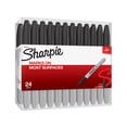thumbnail image 1 of Sharpie Permanent Markers, Fine Point, Black, 24 Count, 1 of 6