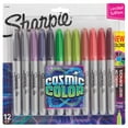 thumbnail image 1 of Sharpie Permanent Markers, Fine Point, Cosmic Color, Limited Edition, 12 Count, 1 of 7