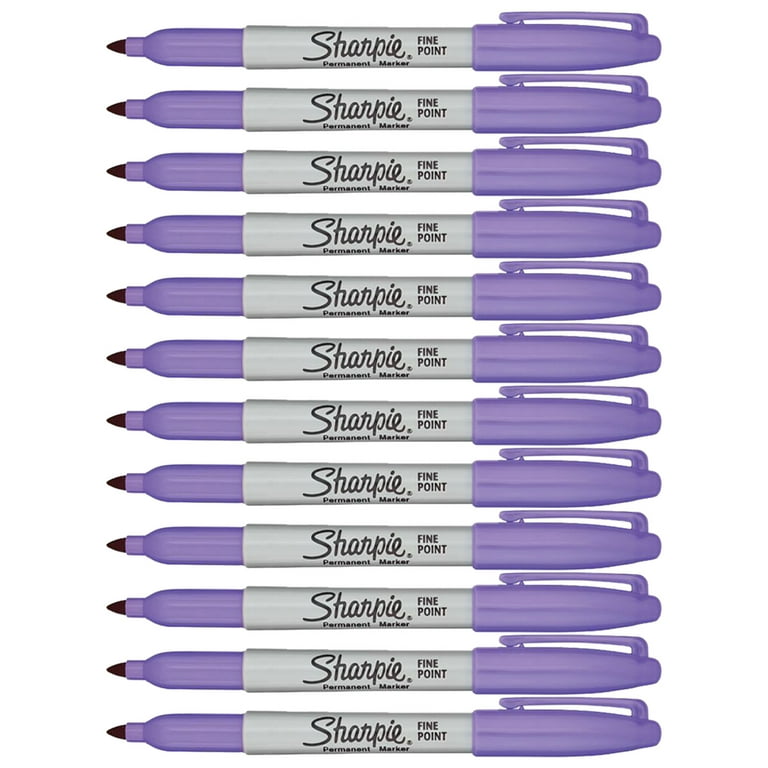 Sharpie Permanent Marker, Fine Point, Purple Ink (bulk pack of 144) - Bed  Bath & Beyond - 1728734