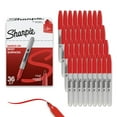thumbnail image 1 of Sharpie Permanent Markers, Fine Point, Red, 36 Count, 1 of 5