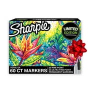 Sharpie Permanent Markers Limited Edition Set, Contains Fine Point Markers and Ultra-Fine Point Markers, 60 Count