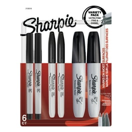 Sharpie W10 Permanent Marker Chisel Tip - Black, Pack of 5