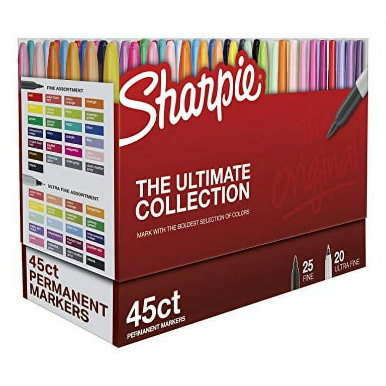 45 Count Ultimate Collection Sharpie Permanent Markers