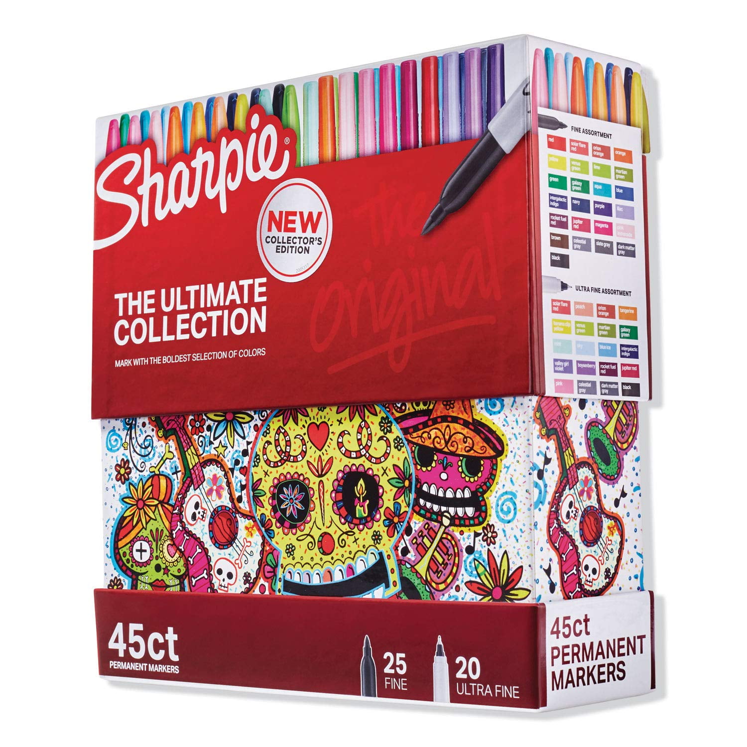 Sharpie Permanent Markers Ultimate Collection Ultra Fine And Fine Tip Markers Great For Teacher And Classroom Supplies Art Supplies Bulk Marker Set Assorted Colors 45 Count