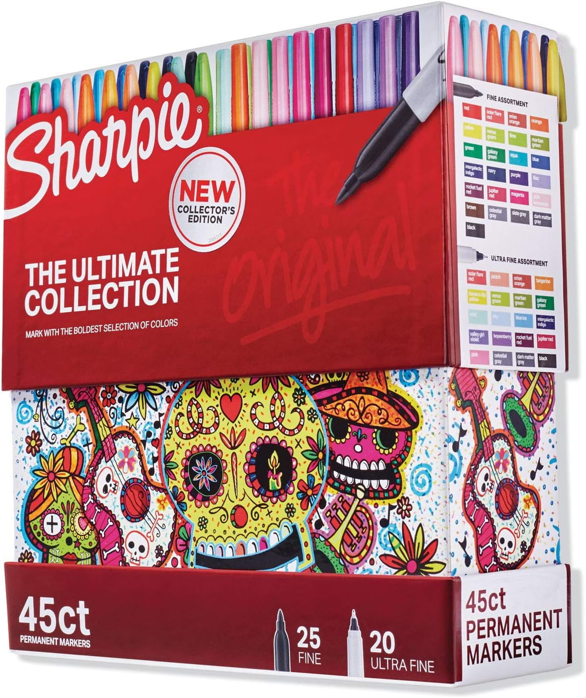 Sharpie Permanent Markers Ultimate Collection Ultra Fine And Fine Tip Markers Great For Teacher And Classroom Supplies Art Supplies Bulk Marker Set Assorted Colors 45 Count
