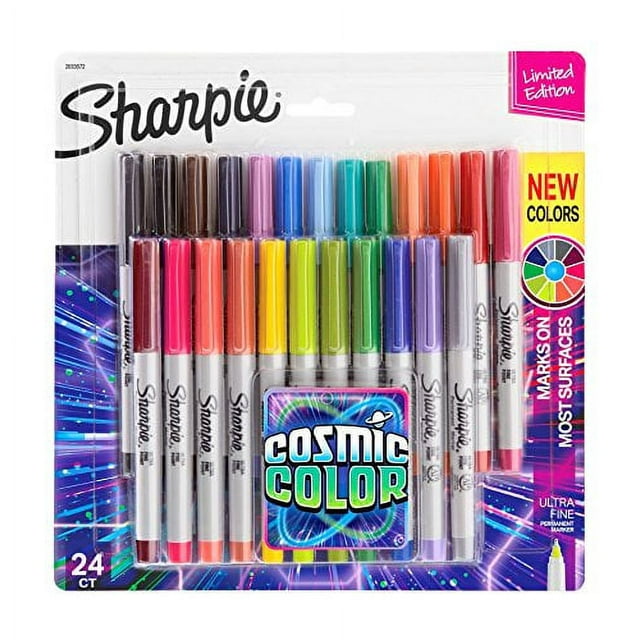 Sharpie Permanent Markers, Ultra Fine Point, Cosmic Color, Limited