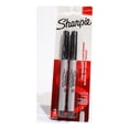 thumbnail image 1 of Sharpie Permanent Markers, Ultra-Fine Tip - Black, Pack of 2, 1 of 2