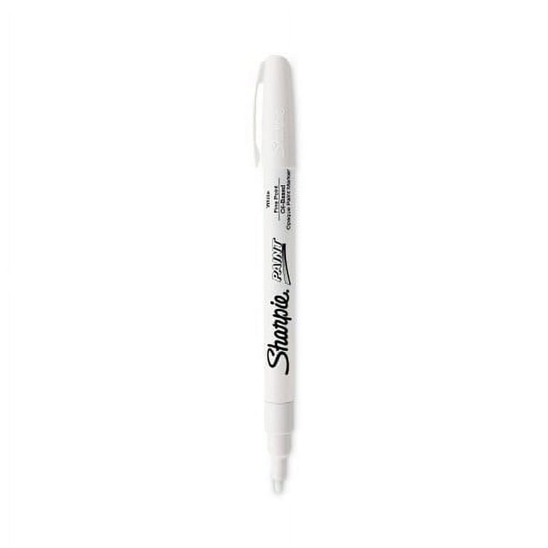 Permanent Paint Marker, Fine Bullet Tip, White, Dozen Permanent Paint Marker, Fine Bullet Tip, White, Dozen