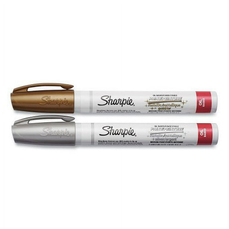 Permanent Paint Marker, Medium Bullet Tip, Assorted Metallic Colors, 2/Pack Permanent Paint Marker, Medium Bullet Tip, Assorted Metallic Colors, 2/Pack