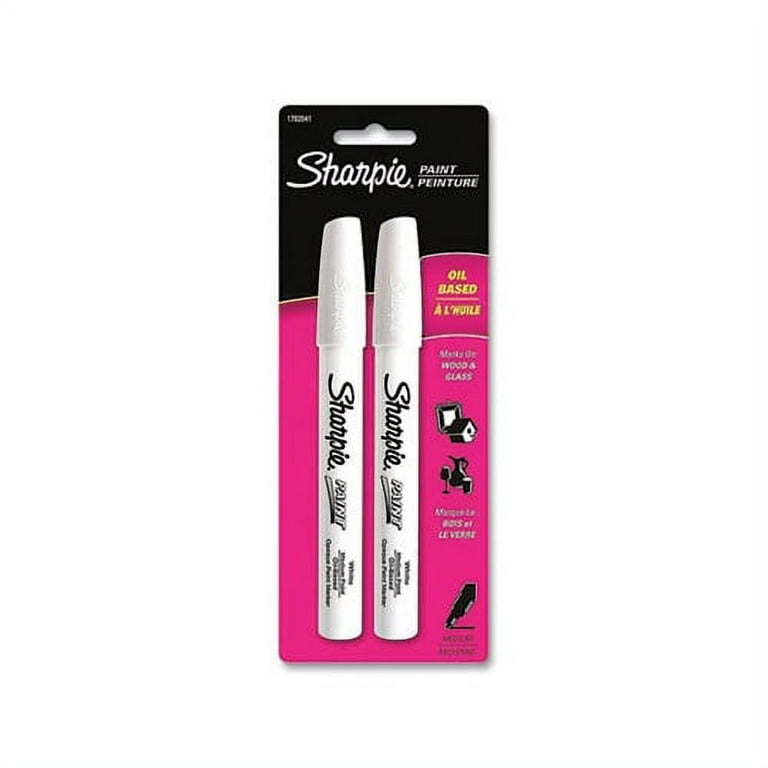 Permanent Paint Marker, Medium Bullet Tip, White, 2/Pack Permanent Paint Marker, Medium Bullet Tip, White, 2/Pack
