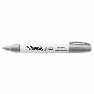 Sharpie 39108PP Fine Point Metallic Silver Permanent Marker, 1 Blister Pack with 2 Markers Each (Packaging May Vary)