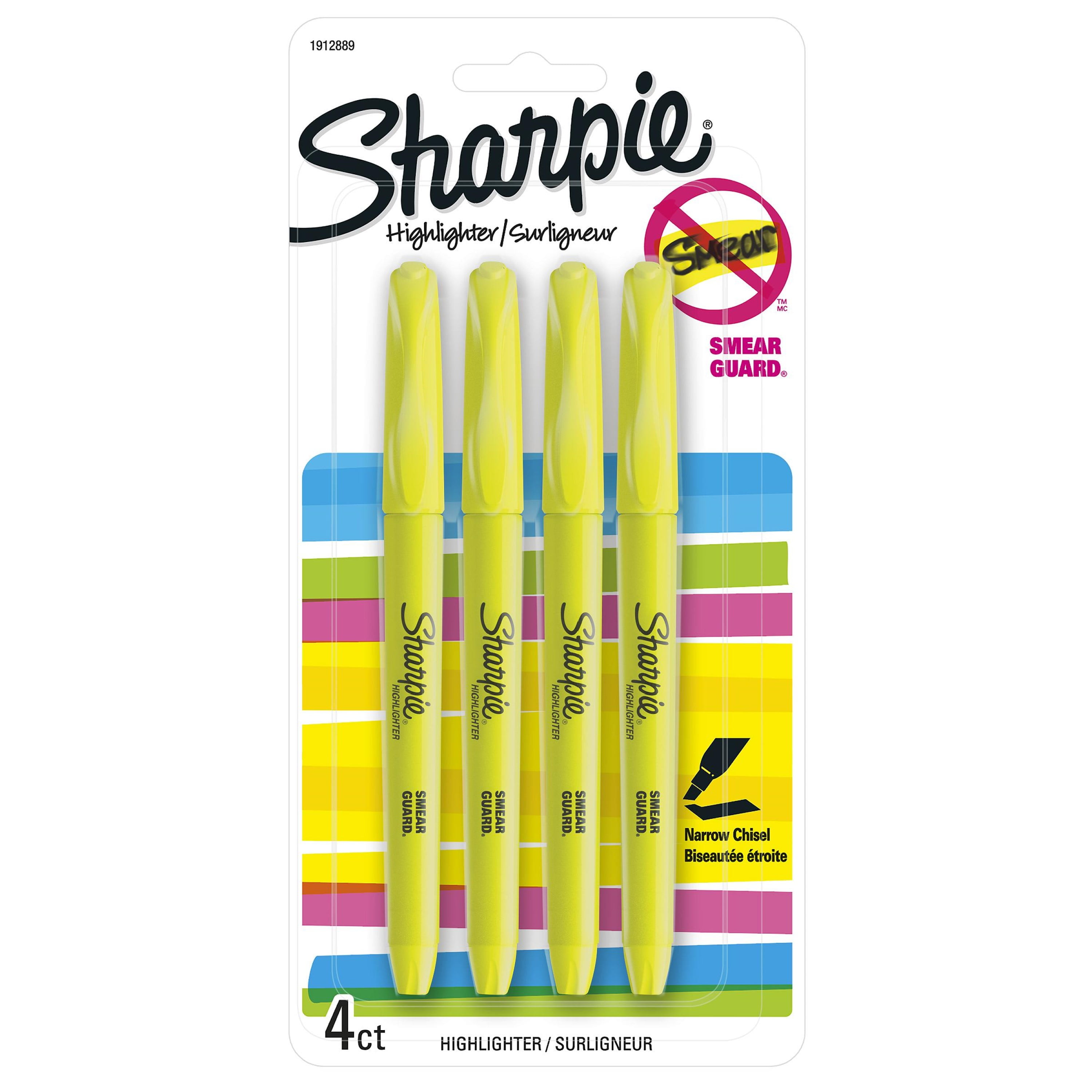 Sanford Sharpie Clear View Highlighters, Yellow - 2 pack