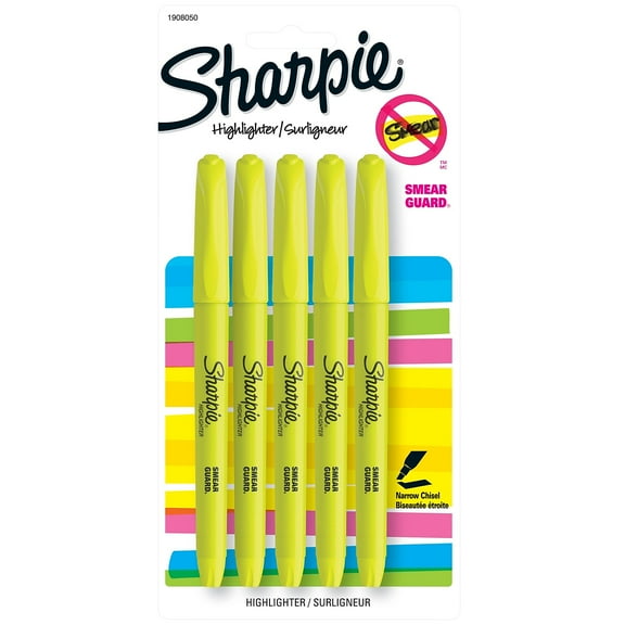 Sharpie Pocket Stick Highlighters Narrow Chisel 578179