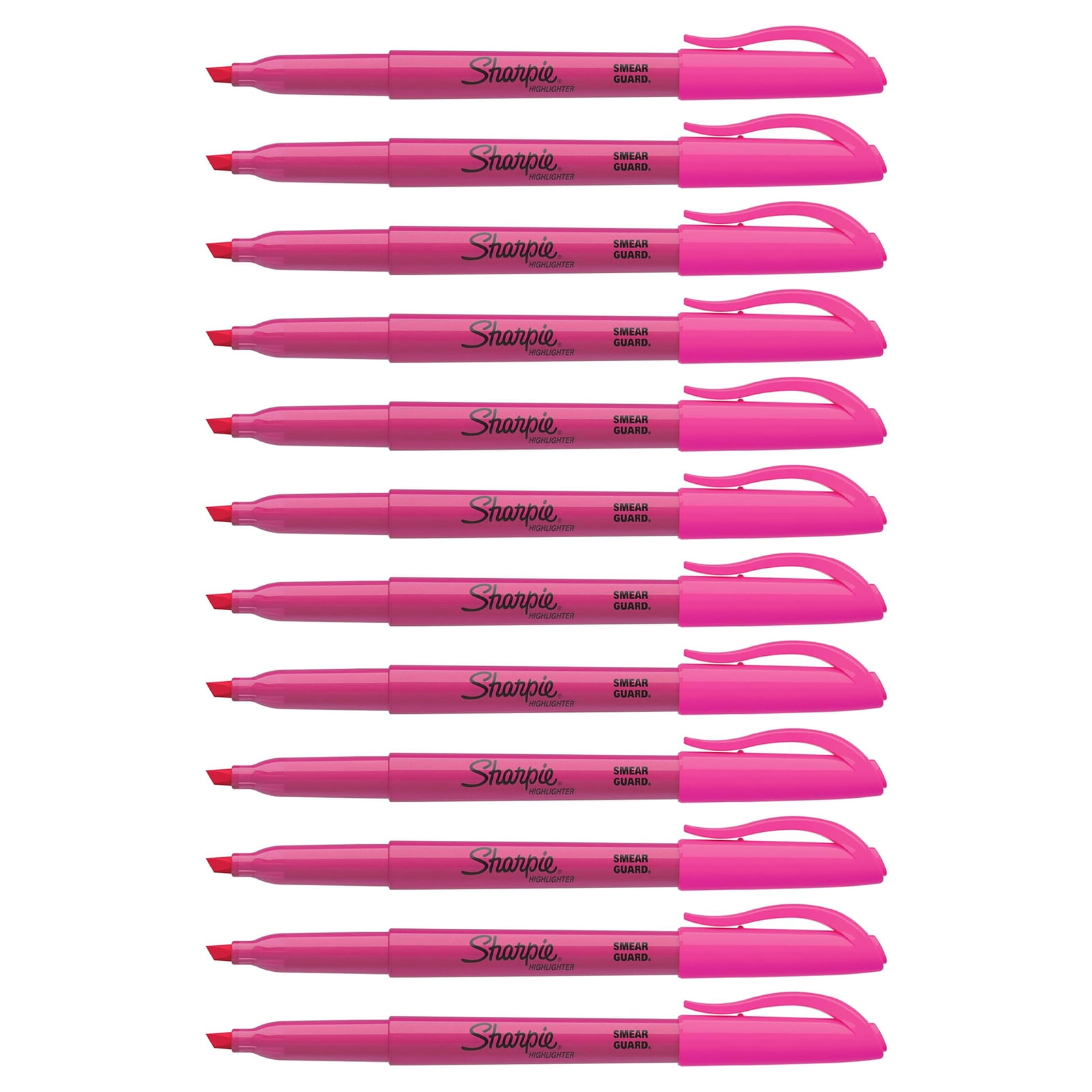 Sharpie Thin PocketStyle Fluorescent Pink Highlighter, QuickDrying