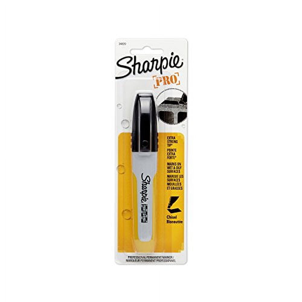 Sharpie Professional Chisel Tip Permanent Markers 1 Black Marker