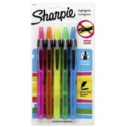 Sharpie Accent Retractable Highlighters, Narrow Chisel Tip, Assorted Colors, 5 Count