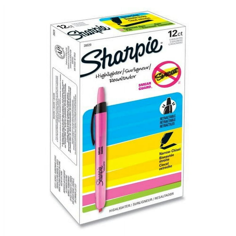 Brite Liner Highlighter, Fluorescent Pink Ink, Chisel Tip, Pink/Black Barrel, Dozen Brite Liner Highlighter, Fluorescent Pink Ink, Chisel Tip, Pink/Black Barrel, Dozen
