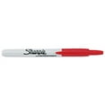 thumbnail image 1 of Permanent Marker, Fine Tip Red PK12, Marker Cap: Capped, 1 of 3
