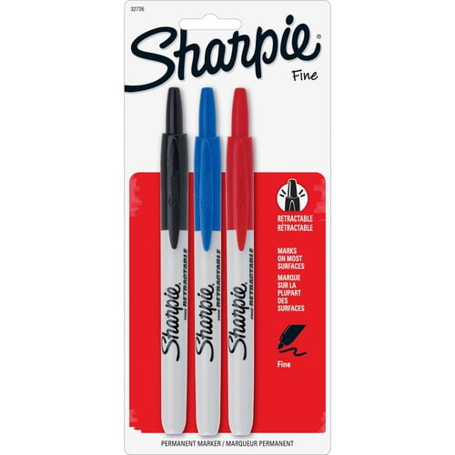 Sharpie Retractable Permanent Markers, Assorted Ink (32726PP) | 10 Sets (30 Total)