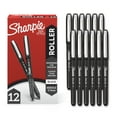 thumbnail image 1 of Sharpie RollerBall Pen, Needle Point (0.5mm) Precision Pen, Black Ink, 12 Count, 1 of 10