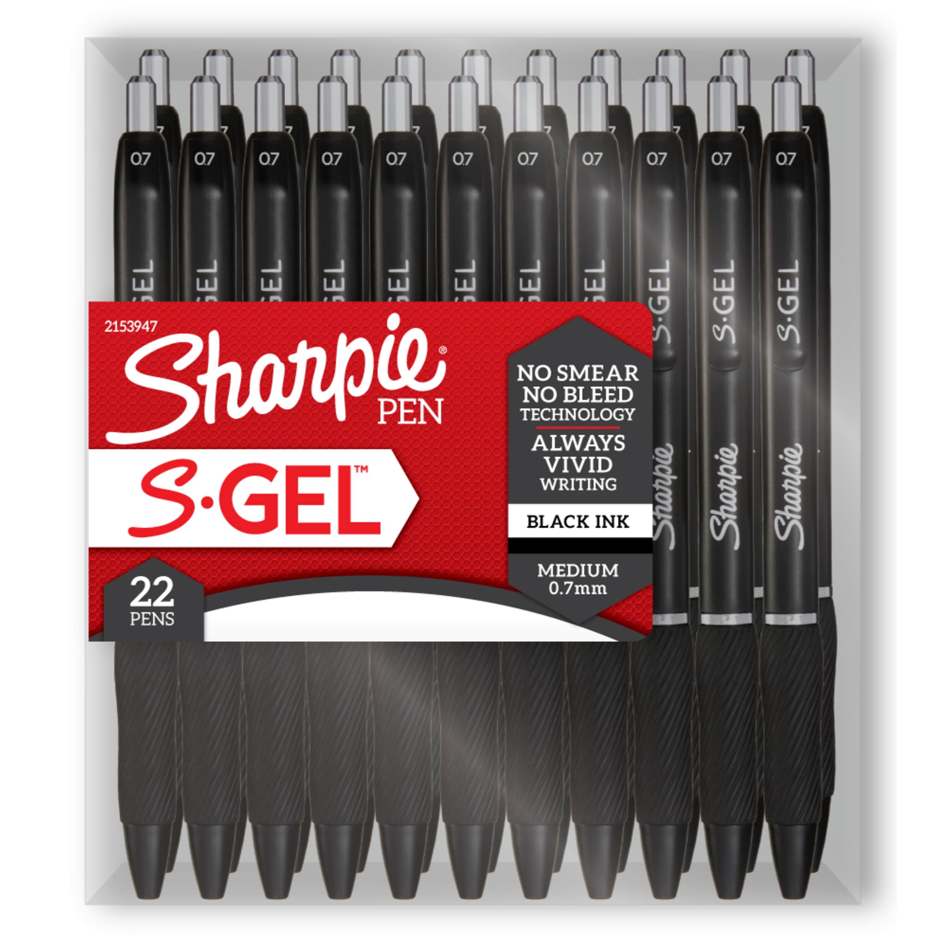 Sharpie S-Gel Pens Medium Point Black Ink Gel Pen - 22 ct
