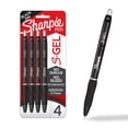 thumbnail image 1 of Sharpie S-Gel, Gel Pens, Medium Point (0.7mm), Black Ink Gel Pen, 4 Count, 1 of 10