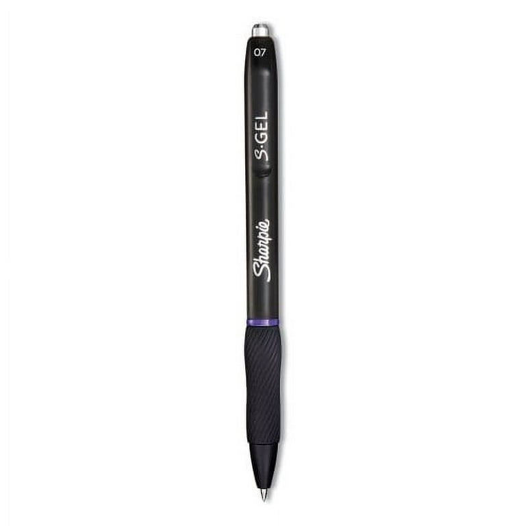 S-Gel High-Performance Gel Pen, Retractable, Medium 0.7 mm, Purple Ink, Black Barrel, Dozen S-Gel High-Performance Gel Pen, Retractable, Medium 0.7 mm, Purple Ink, Black Barrel, Dozen