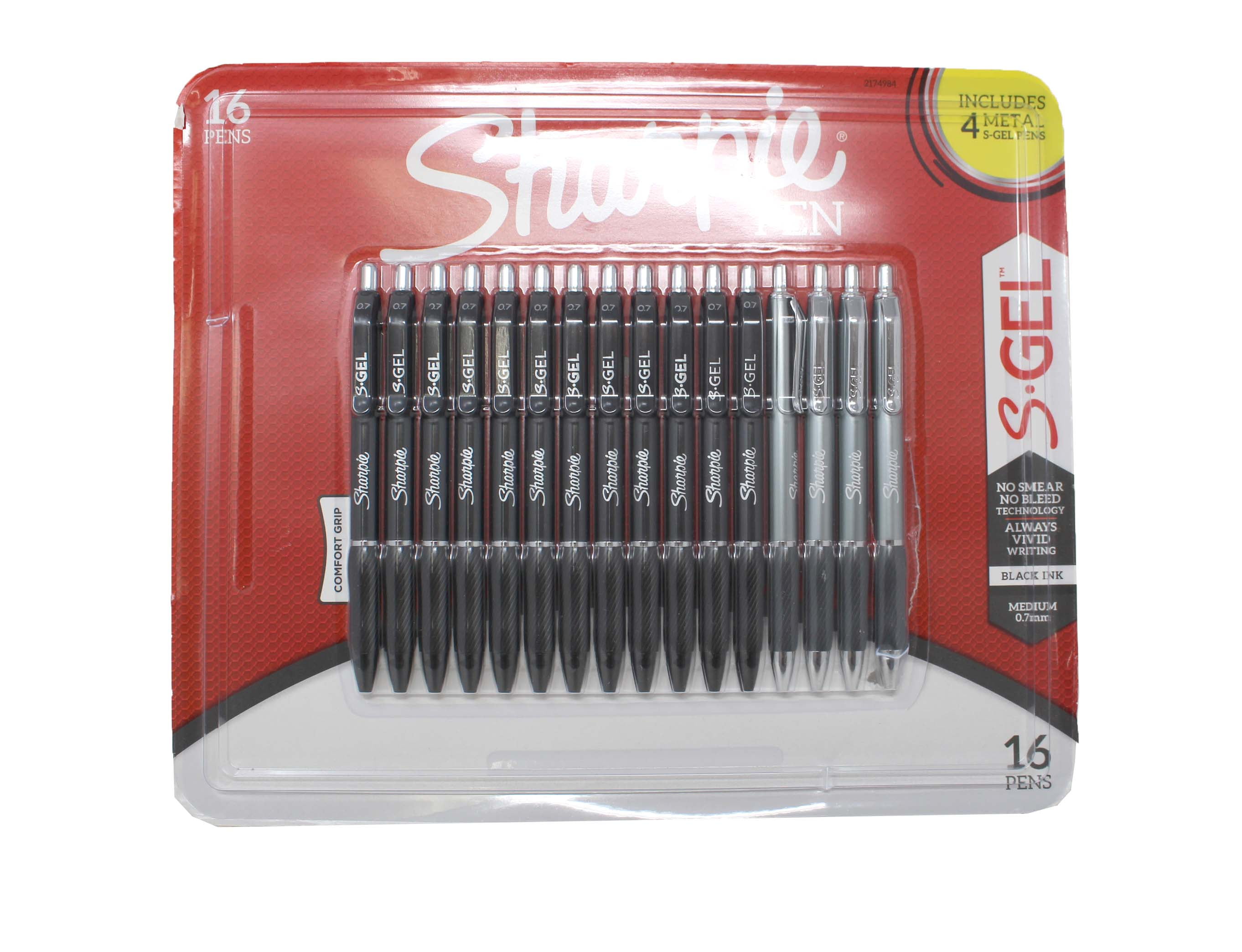 Sharpie S-Gel Pen + 4 Metal Pens 16 Count