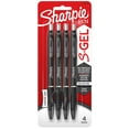thumbnail image 1 of Sharpie S-Gel Pens 0.5 mm Pen Point Size, Black Gel-based Ink, 4 Pack, 1 of 9