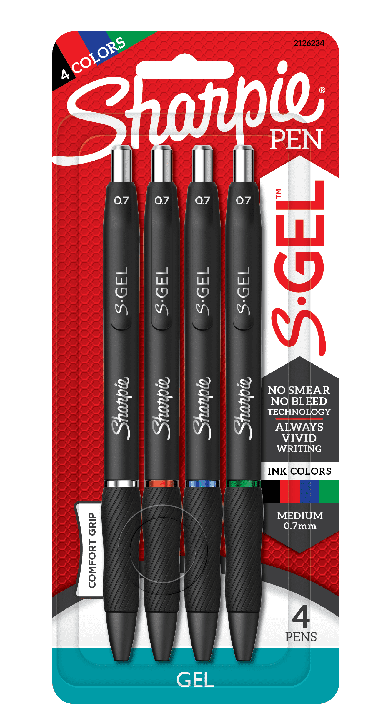 Sharpie S-Gel Pens, Medium Point (0.7mm), Assorted