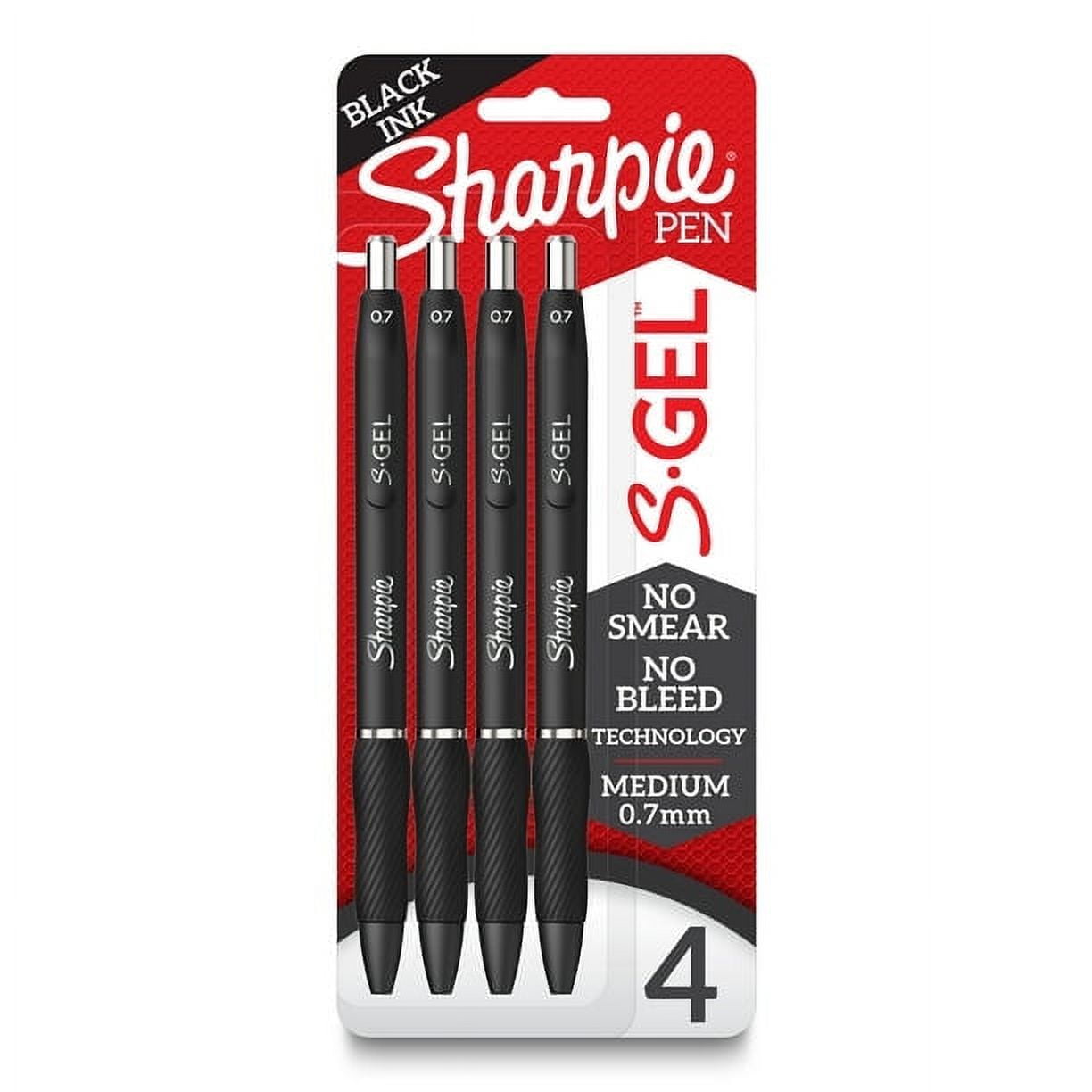 Sharpie S-Gel Pens - Medium Pen Point - 0.7 mm Pen Point Size - Black