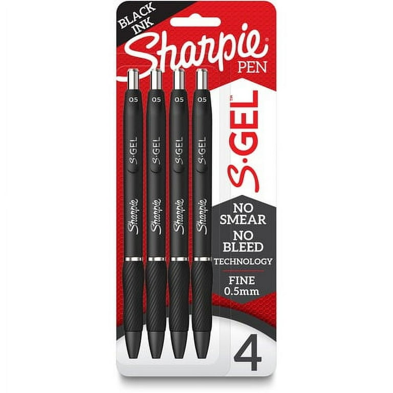 S-Gel High-Performance Gel Pen, Retractable, Fine 0.5 mm, Blue Ink, Black Barrel, 4/Pack S-Gel High-Performance Gel Pen, Retractable, Fine 0.5 mm, Blue Ink, Black Barrel, 4/Pack