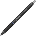 thumbnail image 1 of S-Gel Retractable Gel Pen Fine 0.5 mm, Blue Ink, Black Barrel, Dozen, 1 of 9