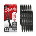thumbnail image 1 of Sharpie S-Gel, Gel Pens, Medium Point (0.7mm), Black Ink Gel Pen, 12 Count, 1 of 12