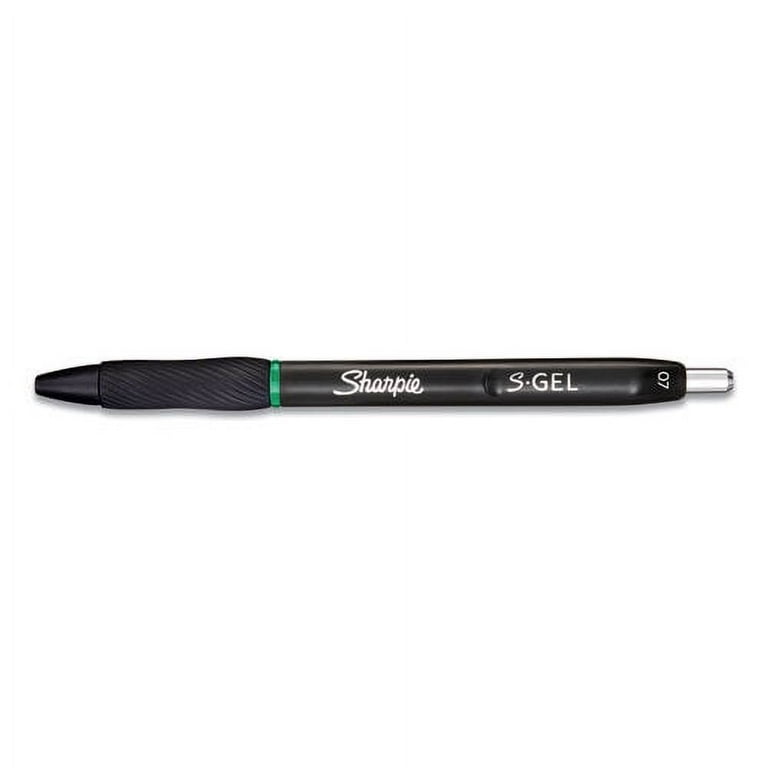 S-Gel High-Performance Gel Pen, Retractable, Medium 0.7 mm, Green Ink, Black Barrel, Dozen S-Gel High-Performance Gel Pen, Retractable, Medium 0.7 mm, Green Ink, Black Barrel, Dozen