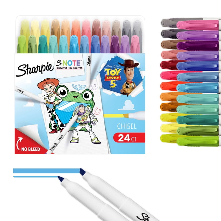 Highlighter People Under The Stairs 限定版 Sharpie S-Note Creative Highlighters, Toy Story 5 Packaging