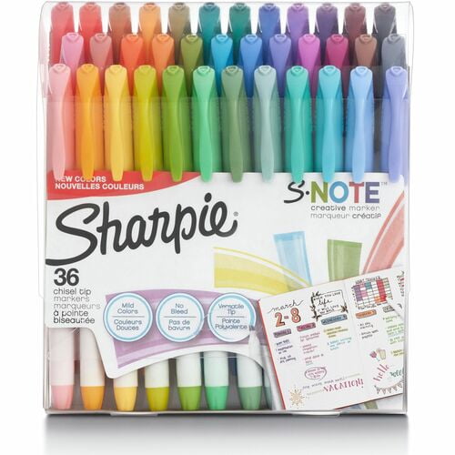 Sharpie S-Note Creative Markers, Assorted Ink, Multipurpose (2148154) | 10 Boxes (360 Total)