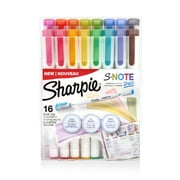 Sharpie S-Note Duo Dual-Ended Creative Markers, Assorted Colors, Fine & Chisel Tips, 16-Ct