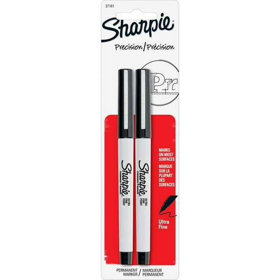 Sharpie, SAN37161PP, Ultra Fine Point Permanent Marker, 2 / Pack