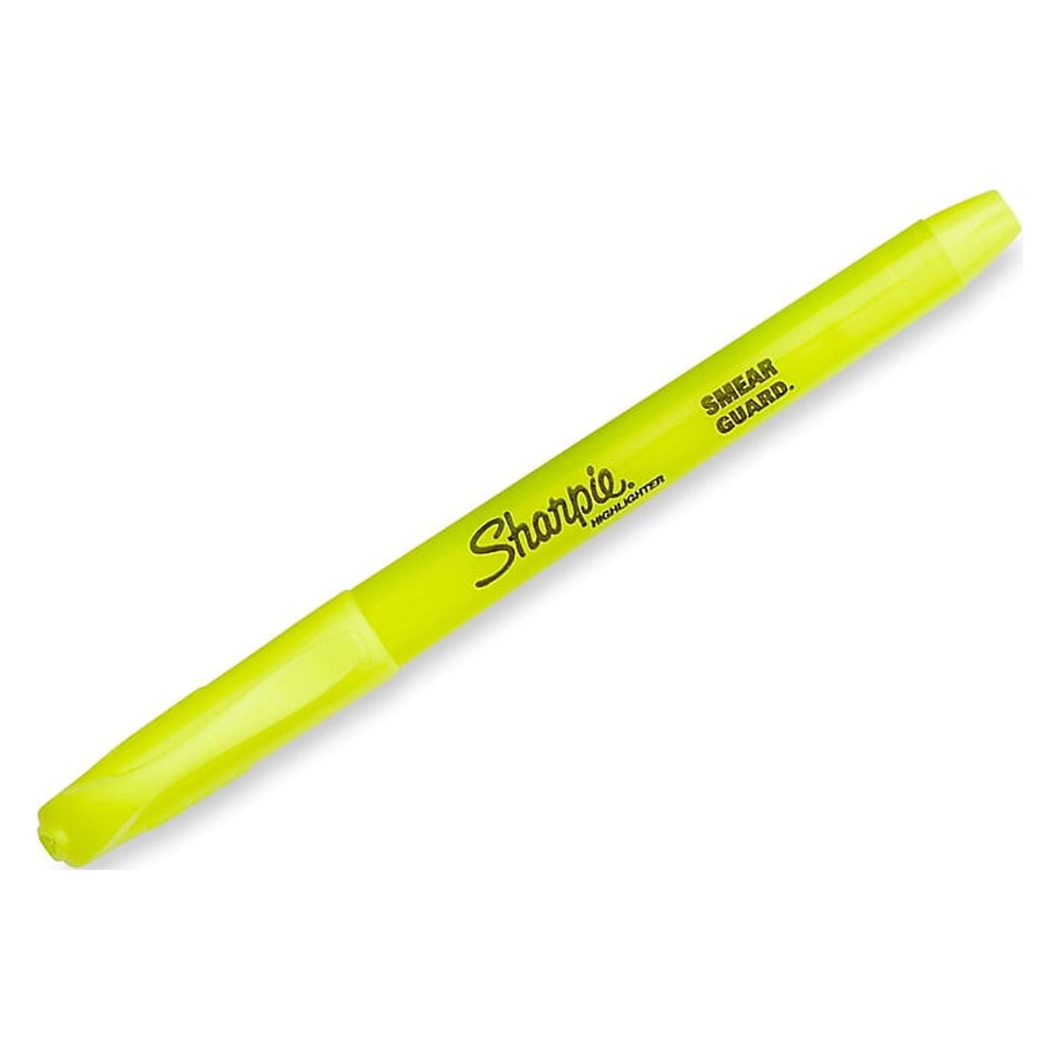Sanford Sharpie Highlighter Chisel Tip Smear Guard Fluorescent Yellow Ink  12/Box (25025)