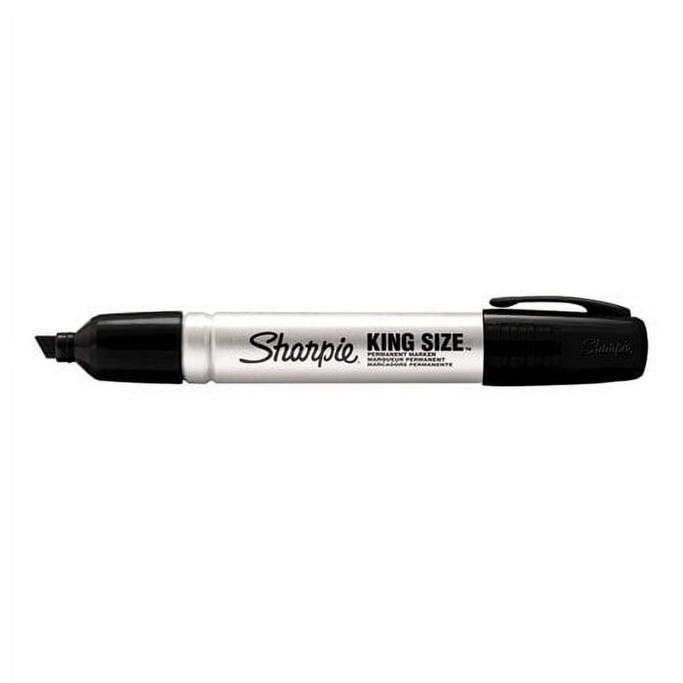 King Size Permanent Marker, Broad Chisel Tip, Black, Dozen King Size Permanent Marker, Broad Chisel Tip, Black, Dozen