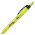 thumbnail image 1 of Sharpie Smear Guard Retractable Highlighters Chisel Marker Point Style - Fluorescent Yellow - Yellow Barrel, 1 of 2