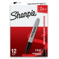 thumbnail image 1 of Sharpie Super Permanent Markers, Fine Point, Black, 12 Count, 1 of 6