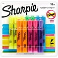 thumbnail image 1 of Sharpie Tank Highlighters Assorted Fluorescent Colors | Chisel Tip Highlighter Pens, 12 Count, 1 of 5