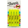 thumbnail image 1 of Sharpie Tank Style Highlighters, Chisel Tip, Fluorescent Yellow, 4 Count, 1 of 9