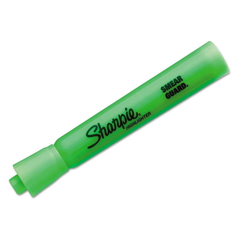 Tank Style Highlighters, Fluorescent Green Ink, Chisel Tip, Green Barrel, Dozen Tank Style Highlighters, Fluorescent Green Ink, Chisel Tip, Green Barrel, Dozen
