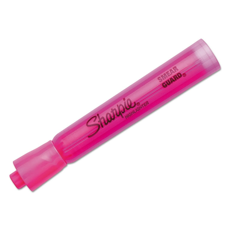 Tank Style Highlighters, Pink Ink, Chisel Tip, Pink Barrel, Dozen Tank Style Highlighters, Pink Ink, Chisel Tip, Pink Barrel, Dozen