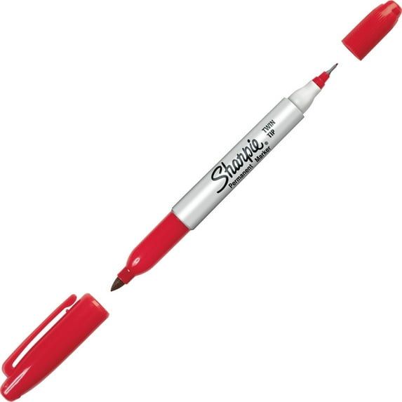 Sharpie® Twin Tip Permanent Marker, Red