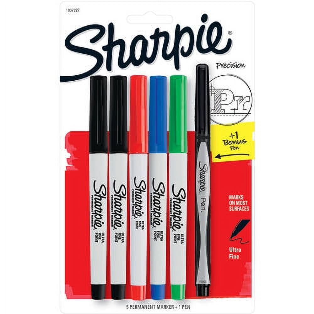 Sharpie Uf Assorted 5ct + Pen
