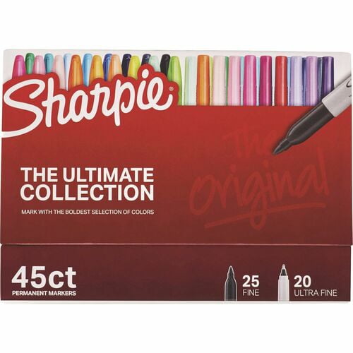 Sharpie Ultimate Collection Permanent Markers, Assorted Ink (2199818) | 2 Boxes (90 Total)